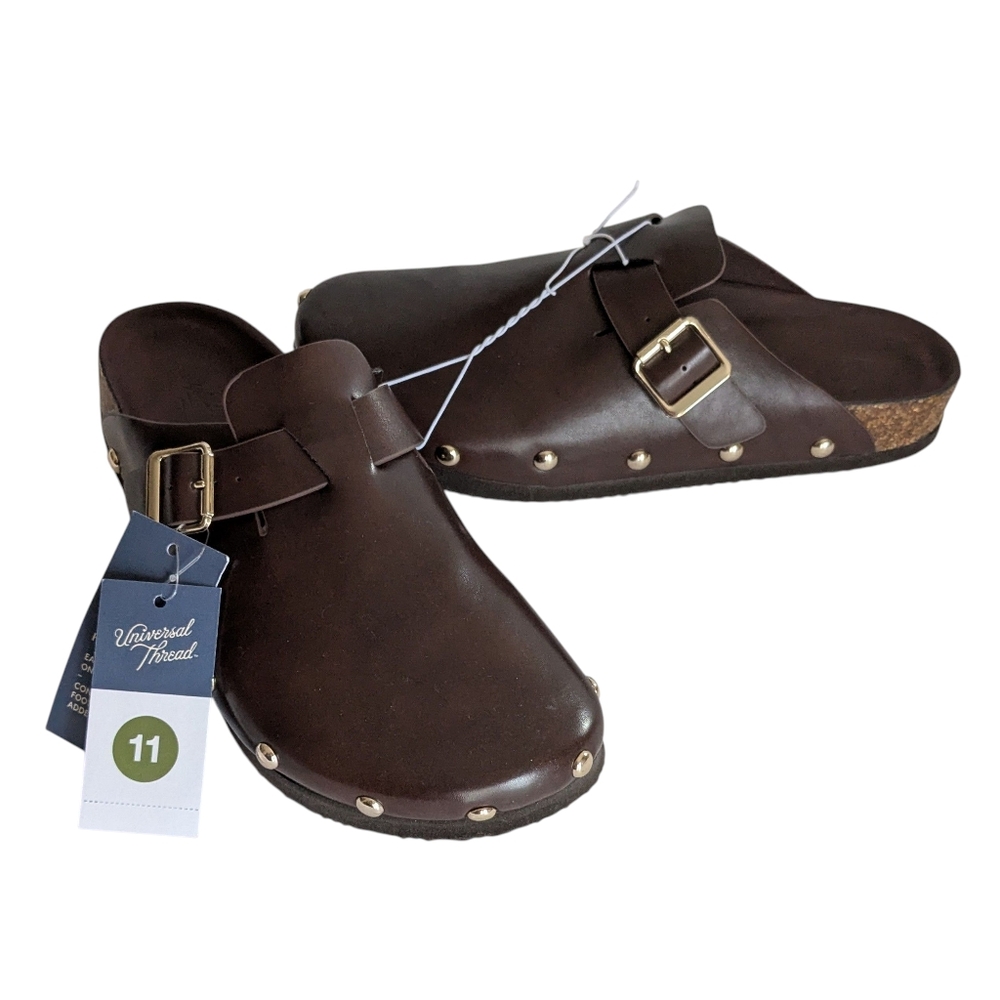 Universal Thread Brown Mules Size 11